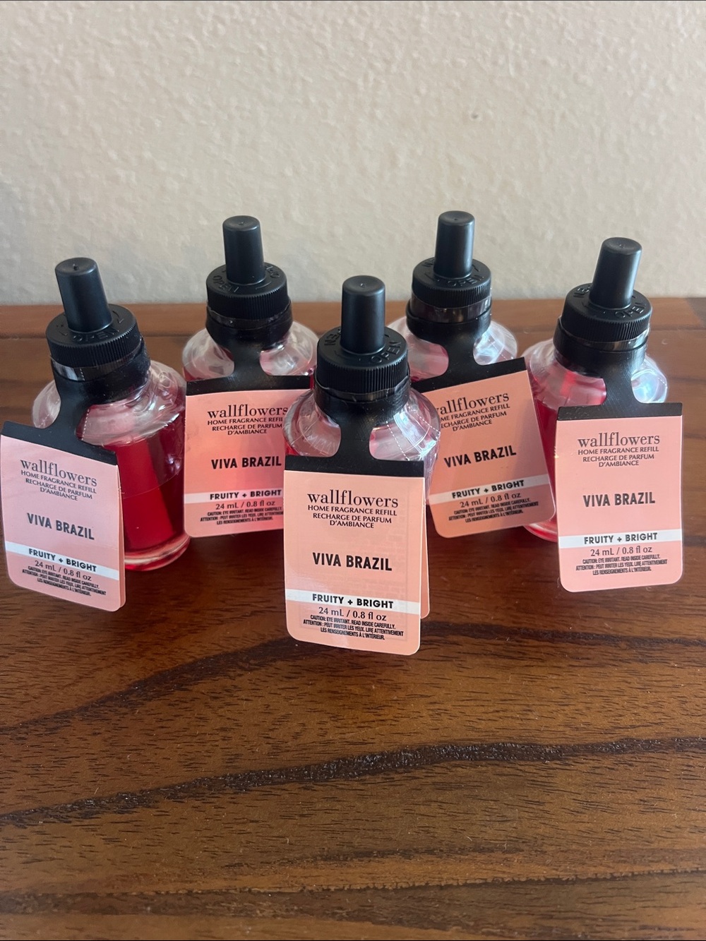Bath & Body Works Wallflowers Viva Brazil Fragrance Refill, Set of 5, New